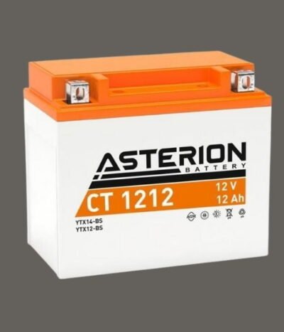 AKÜ: Asterion CT1212 12V 12Ah AGM Kapalı Bakımsız Motosiklet Aküsü