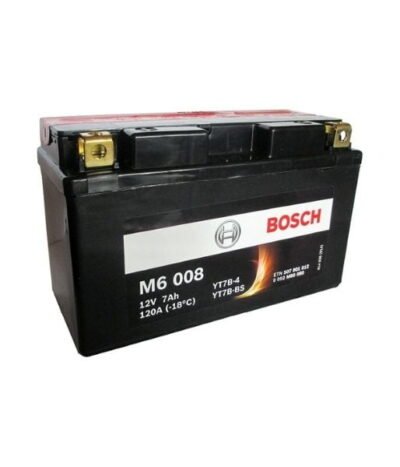 AKÜ: Bosch M6008 12V 7Ah AGM YT7B-BS Motosiklet Aküsü